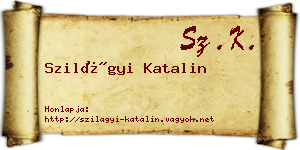 Szilágyi Katalin névjegykártya